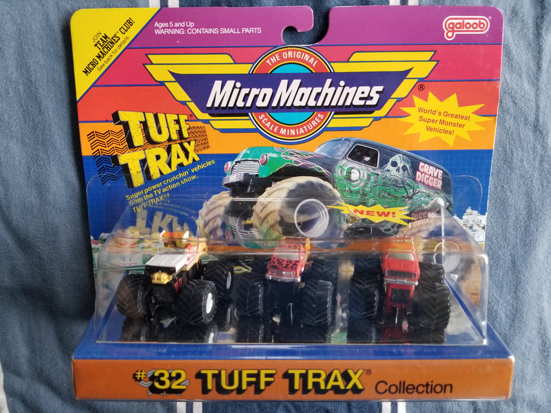 TUFF TRUCKS 2 X Micro Monster Trucks Set A Vintage Miniature 